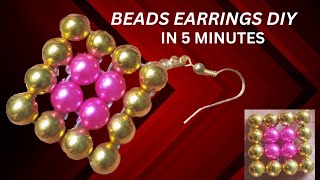 Create stunning earrings with this simple bead tutorial