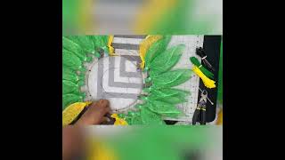 Jamaican Flag Flower Wreath Tutorial #howtomakeawreath #wreathmaking #flowerwreath #beginnercraft