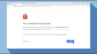 Your Connection is Not Private