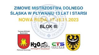 Zimowe Mistrzostwa DOZP w kat. 13 lat i starsi w pływaniu - BLOK III