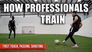 In-Season Partner Training Session | Passing, First Touch, + Shooting