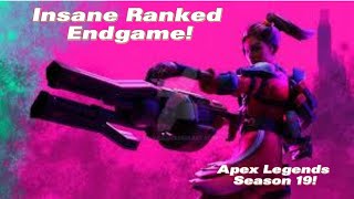 One of My Most Intense Ranked Endgames Ever! (Rampart) Apex Legends Season 19