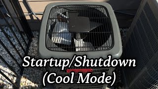 Rebuilt Goodman GSZ13 Heat Pump | Startup/Shutdown (Cool Mode)