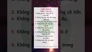 8 Điều Kiêng Kỵ Trong Tháng 7 Âm Lịch #kiengkythangcohon #thangcohon #tamlinh #thang7