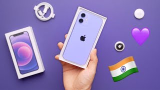 Purple iPhone 12 Unboxing for India 💜