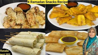 4 Ramzan Special Recipes | Ramadan Preparation 2024 | Snacks Recipes | Iftar Recipes | New Recipe