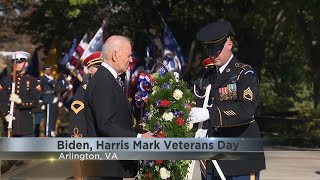 President Biden marks Veterans Day with wreath laying ceremony