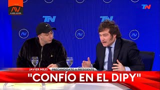 Javier Milei y El Dipy en A Dos Voces, TN- 14/06/23