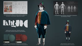 Farnos’ costume from a Russian traditional engraving - A digital reconstruction