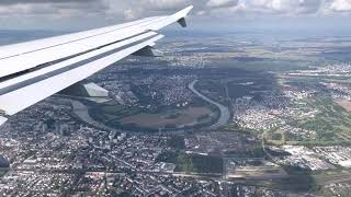 Landing in FRANKFURT | Lufthansa | Airbus A319