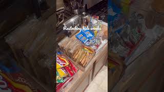 Organization-Repacking Snacks #organization #repackingsnacks #pantryorganization #restocking