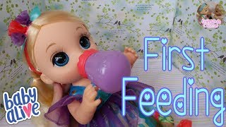 Baby Alive 2018| Baby Alive Once Upon A Baby - Forest Emma's First Feeding & Changing Video 🍼