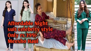 Affordable Night suit under 399/- | cotton night suit haul | Meesho haul shorts