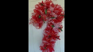 Candy Cane Wreath