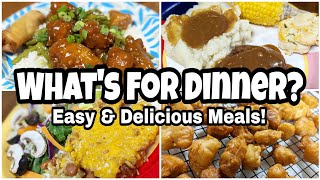 WHAT'S FOR DINNER? | 3 Easy Weeknight Dinners! | REAL LIFE MEAL IDEAS | Cook with Me!