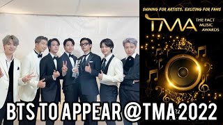 BTS fact music awards 2022 | BTS to appear at fact music awards 2022 | BTS TMA 2022