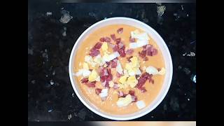 Cómo hacer SALMOREJO PERFECTO en 2'17 minutos, fácil, rápido, delicioso y SALUDABLE!!