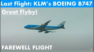 Arrival of KLM's Last Flight with the B747 PH-BFT at AMS