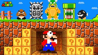 Mario PROP HUNT Challenge. But When Everything Attack Mario in Super Mario Bros.