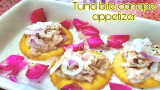 Tuna bite canape appetizer / tuna recipe