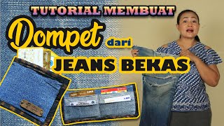 MEMBUAT DOMPET DARI CELANA JEANS BEKAS, KEREN | KERAJINAN TANGAN