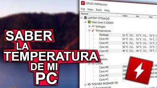 Cómo SABER la TEMPERATURA de mi PC