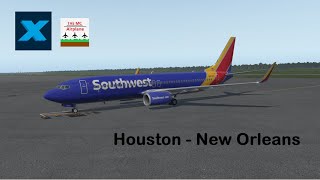 [X Plane 11] Houston to New Orleans on Southwest 737