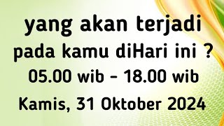 Ramalan Harian " yang akan terjadi pada kamu diHari ini ? " Tarot #Kamis, 31 Oktober 2024