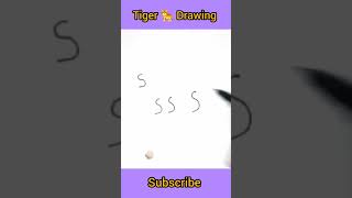 Tiger 🐅 Drawing easy #youtubeshorts #shorts