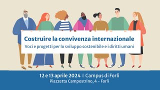 Evento "Costruire la convivenza internazionale" Pace e Sicurezza; Tavola Rotonda - sabato 13 aprile