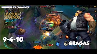 Gragas Full AP Build Intense Game ! | Wild Rift Road to Challenger