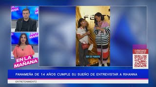 Panameña de 14 años cumple su sueño de entrevistar a Rihana | Emotivo abrazo entre Adele y Celine