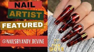 EASY TORTOISE SHELL NAIL ART TUTORIAL | Nail Artist: NailsbyAndy.Devine | @NailsFascination