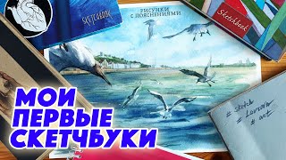 Мои первые скетчбуки / Акварельные чайки / РИСУНКИ С ПОЯСНЕНИЯМИ #12