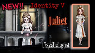 JULIET A-TIER SKIN | PSYCHOLOGIST | She's so beautiful | Identity V Gameplay