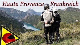 Motorrad Tour in Südfrankreich:  Clue de Saint Auban / Tagestour / Motorradwandern / Haute Provence