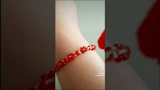 ❤#bracciale #fattoamano #red ❤ #accessori #creazioni #perline #beads_bracelet #beads #brillos