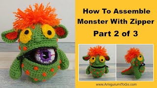 Part 2 Crochet Eyeball Eating Monster Halloween Prop