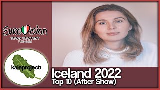 Iceland ESC Selection (Söngvakeppnin) 2022 Top 10 With Comments (After Show)