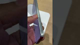 White iPhone 16 Pro Max up close color feel Apple store in hand reviews