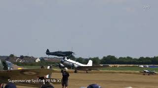 Supermarine Spitfire PR Mk XI | Atmospheric Grass-Strip Landing | Duxford Flying Legends EN 2018