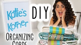 DIY - Organizing Cords - Katie's Korner