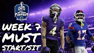 Week 7 Players you MUST Start & Sit | *LIVE* chat Q&A Fantasy Football Advice