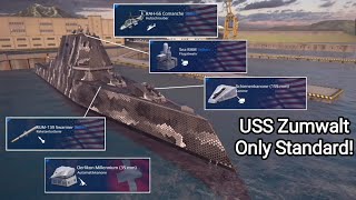 🇺🇸USS Zumwalt with Standard Equipment! Even today a predator! Modern Warships comments Online Play