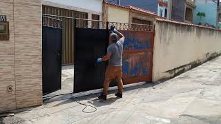 RESTAURAÇÃO PORTÃO DE GARAGEM PARTE FINAL #PINTURA