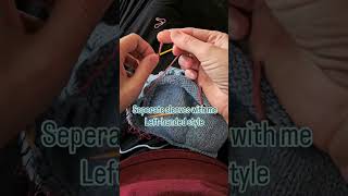 Left-handed knitting tutorial