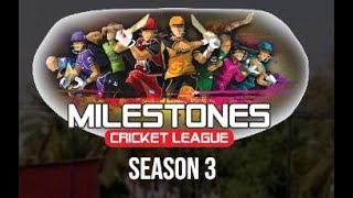 LIVE ||MILESTONES CRICKET LEAGUE SEASON 3 || AR PRODUCTION