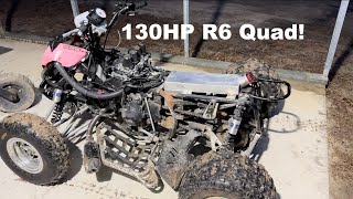 Wild Weekend on 130hp R6 Quad(Crazy Power!!) + Dirt Bike Track Construction