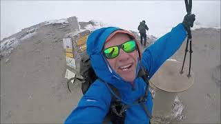 Tour De Mont Blanc Stage 5 Bonatti - La Fouly. High Winds, Ice, Snow and Damien isn't feeling well!