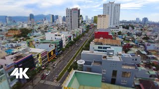 4K View from the 12th floor of the Do Hai Hotel in Da Nang Vietnam